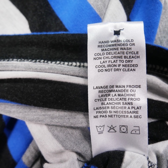 Travis Matthew Mens Large Black Blue Multicolored Stripe Short Sleeve Polo Shirt - Picture 7 of 12